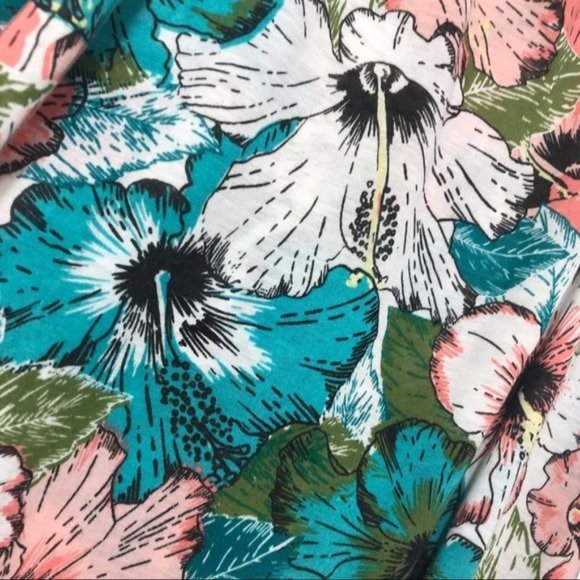 H&M Airy Tropical Floral Tank Top Size Small - Picture 4 of 5